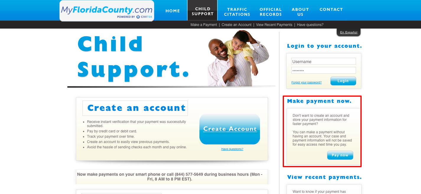 Child Support Home