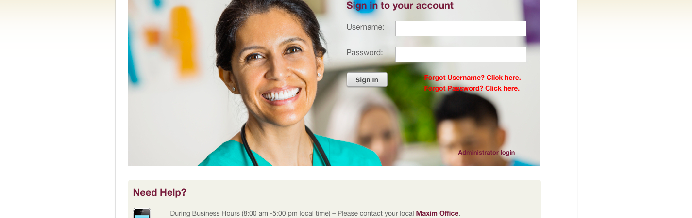 My Maxim Connect Log In