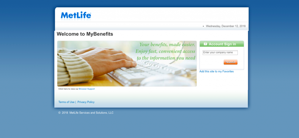 www.mybenefits.metlife.com -MetLife Benefits Login