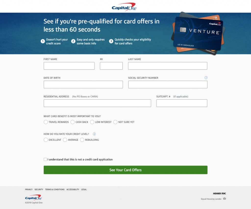 Capital One PreQualified