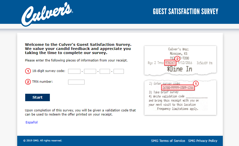 Culver s Guest Satisfaction Survey Welcome