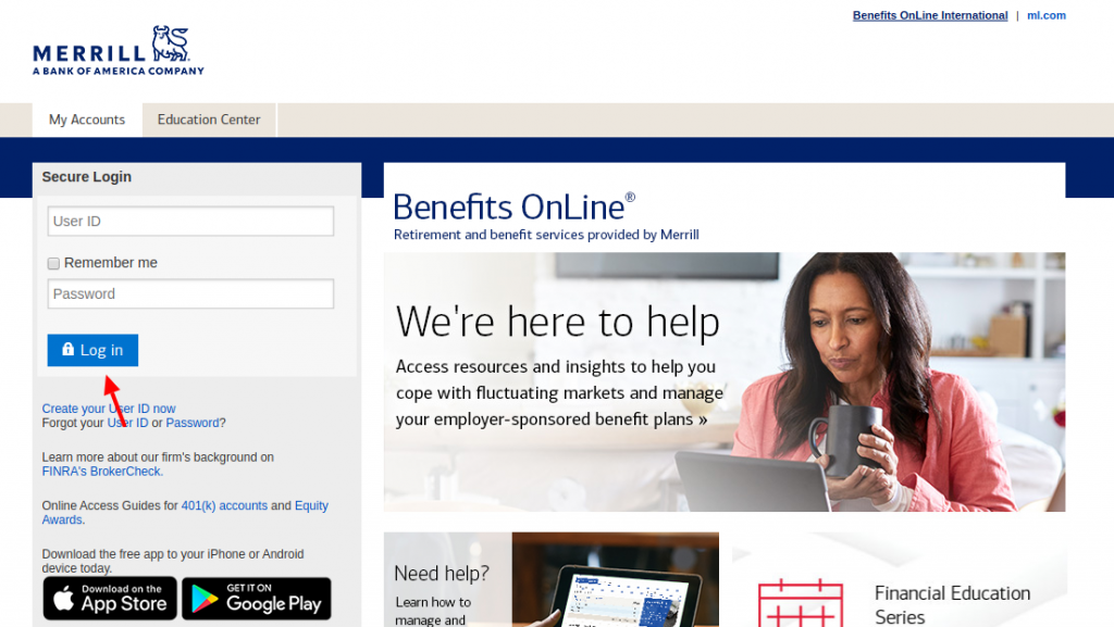 Www benefits ml Login Access To Your Merrill Lynch Benefits Account