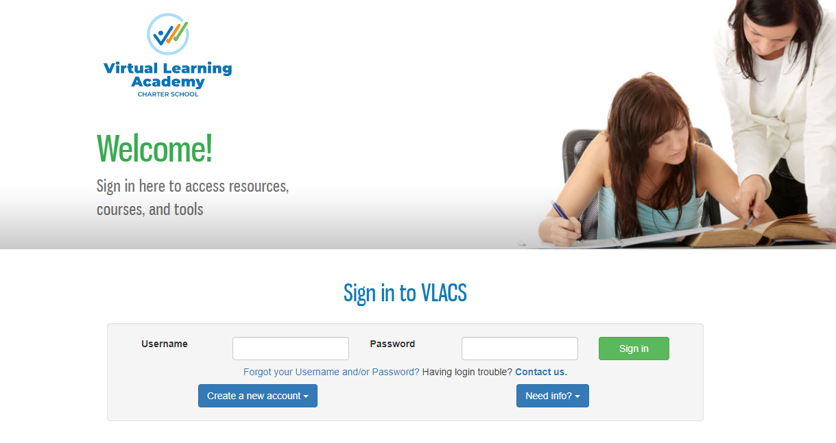 Go vlacs auth login Virtual Learning Academy Charter School Login