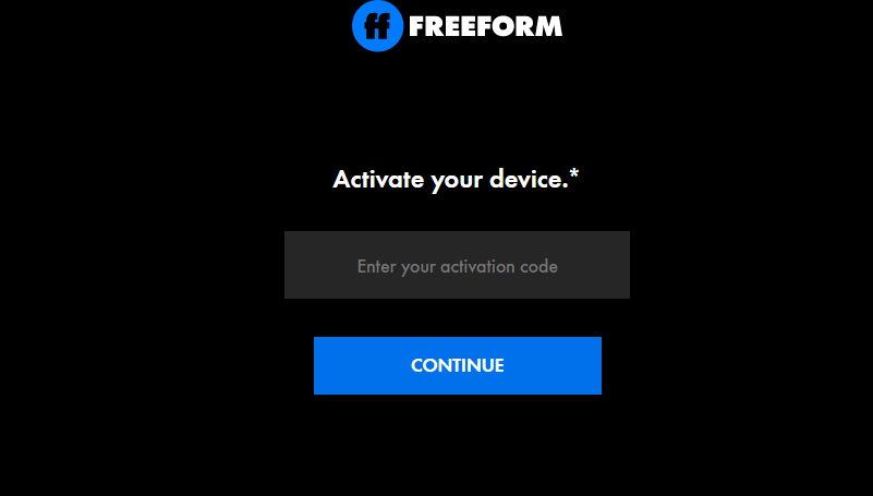 freeform tv activate
